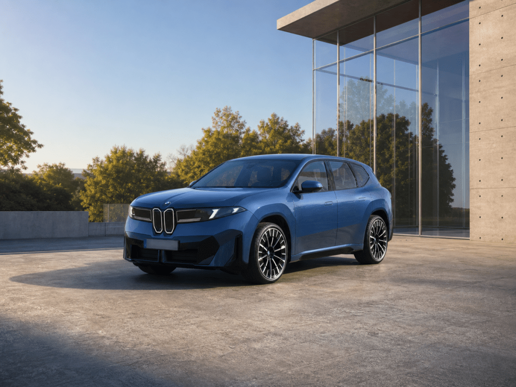 BMW Neue Klasse iX3藍色純電休旅車外觀