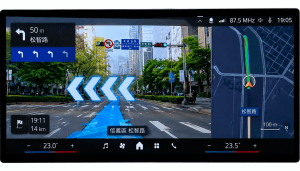 BMW AR 擴增實境導航畫面